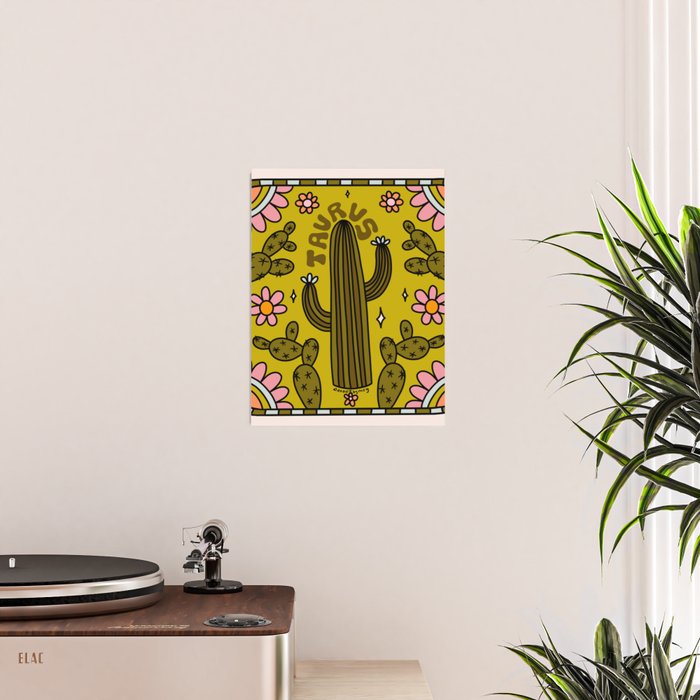 Taurus Cactus Poster Gallery Image 2