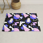Abstract geometric shape modern pattern art Rug Gallery Image 1