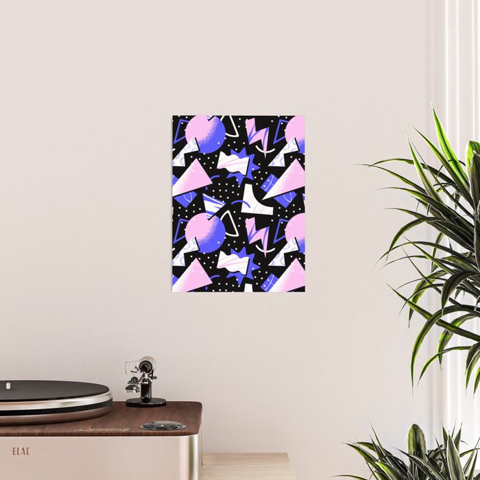 Abstract geometric shape modern pattern art Poster Gallery Image 2