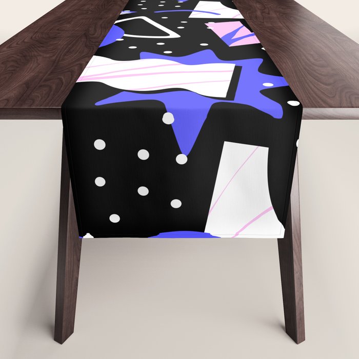 Abstract geometric shape modern pattern art Table Runner Gallery Image 1