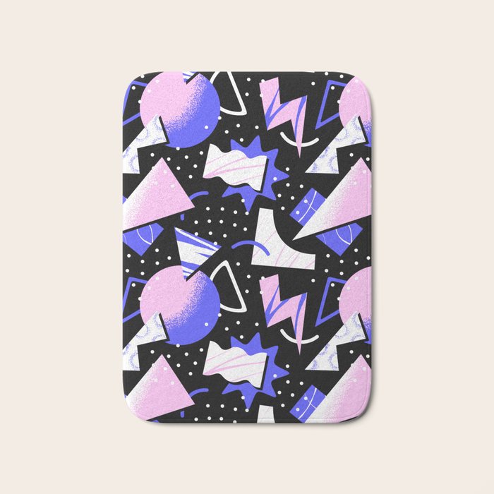 Abstract geometric shape modern pattern art Bath Mat Gallery Image 1