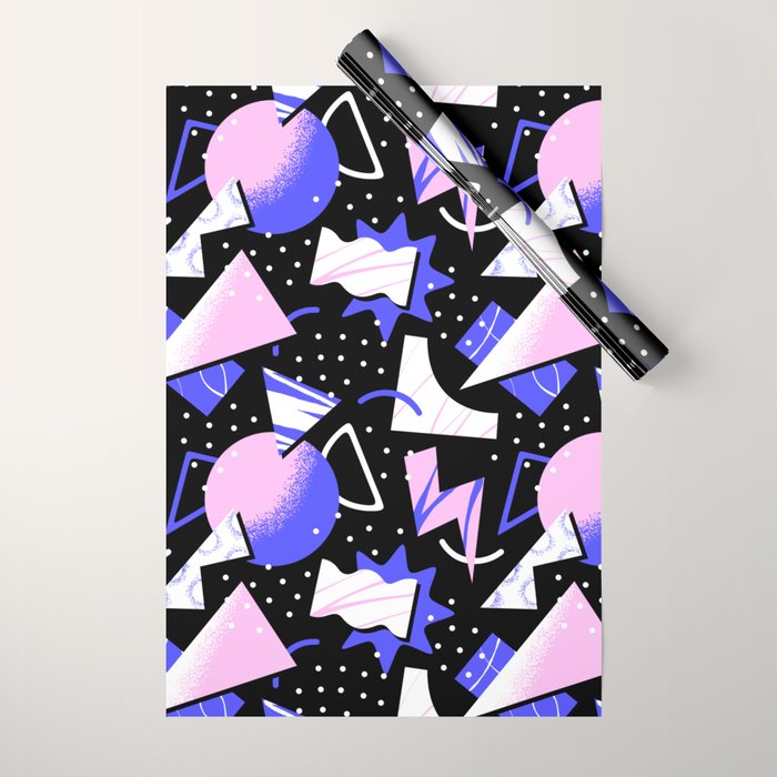 Abstract geometric shape modern pattern art Wrapping Paper Gallery Image 1