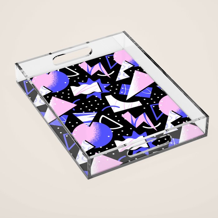 Abstract geometric shape modern pattern art Acrylic Tray Gallery Image 1