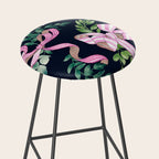 Whimsical Cheerful Bows Plants Stool Gallery Image 2