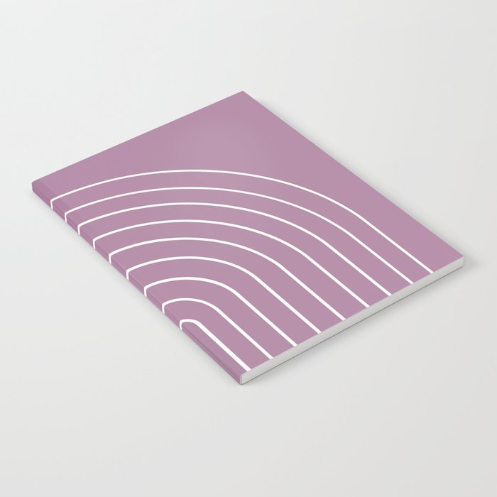 Minimal Arch XXXI Lilac Purple Modern Geometric Lines Notebook Gallery Image 2