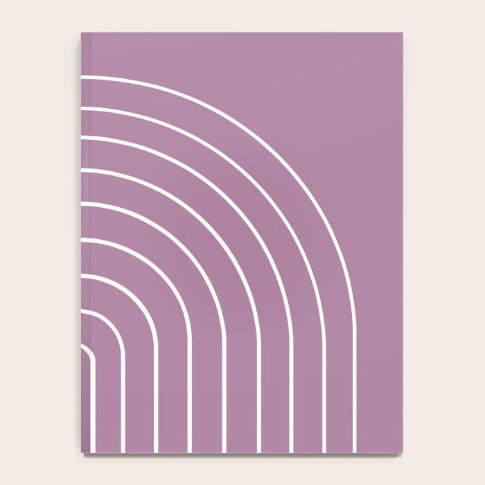 Minimal Arch XXXI Lilac Purple Modern Geometric Lines Notebook Gallery Image 4