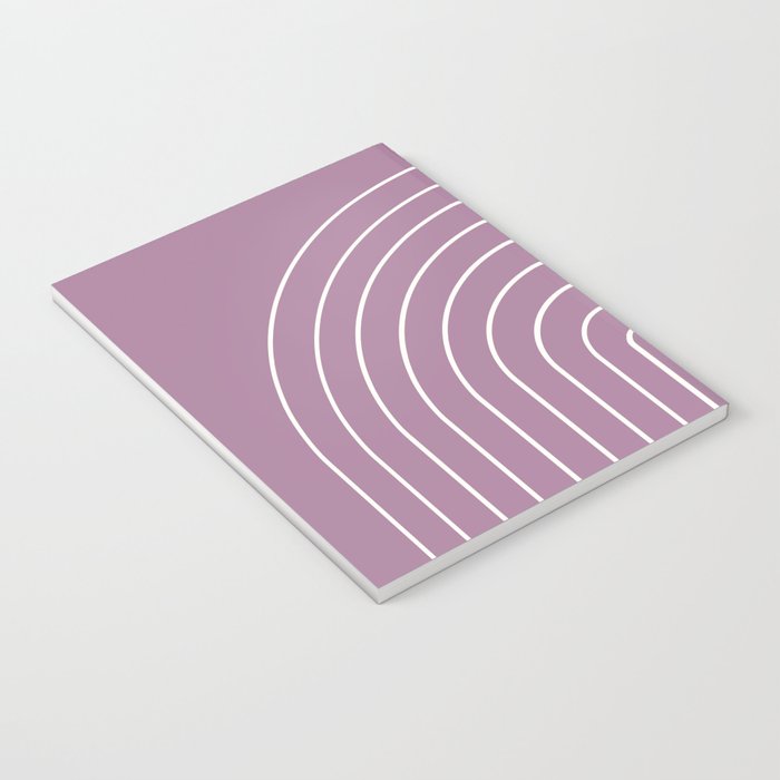 Minimal Arch XXXI Lilac Purple Modern Geometric Lines Notebook Gallery Image 3