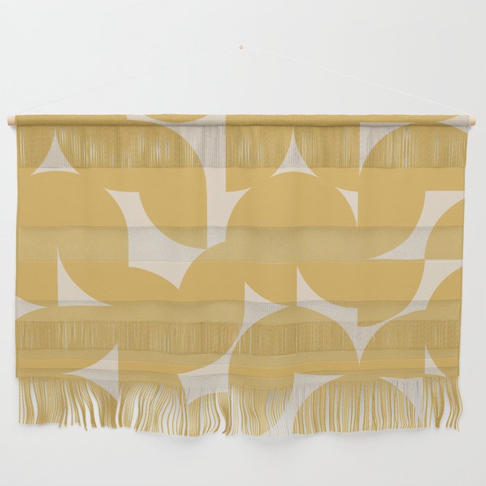 Contemporary Geometric Shapes - Orange Wall Hanging Gallery Image 1