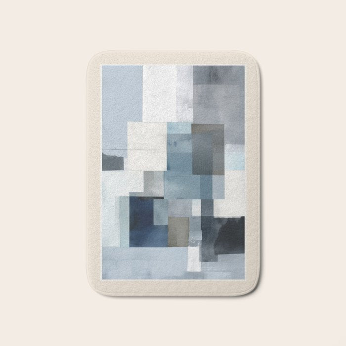 Soft Blue Forms II Bath Mat Gallery Image 1