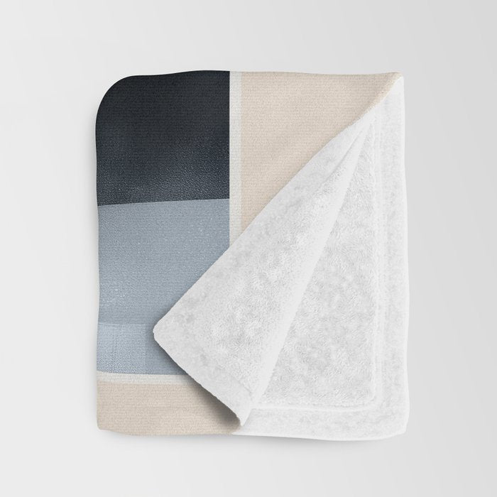 Soft Blue Forms II Throw Blanket Gallery Image 3