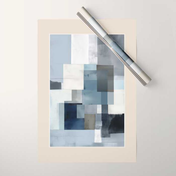 Soft Blue Forms II Wrapping Paper Gallery Image 1