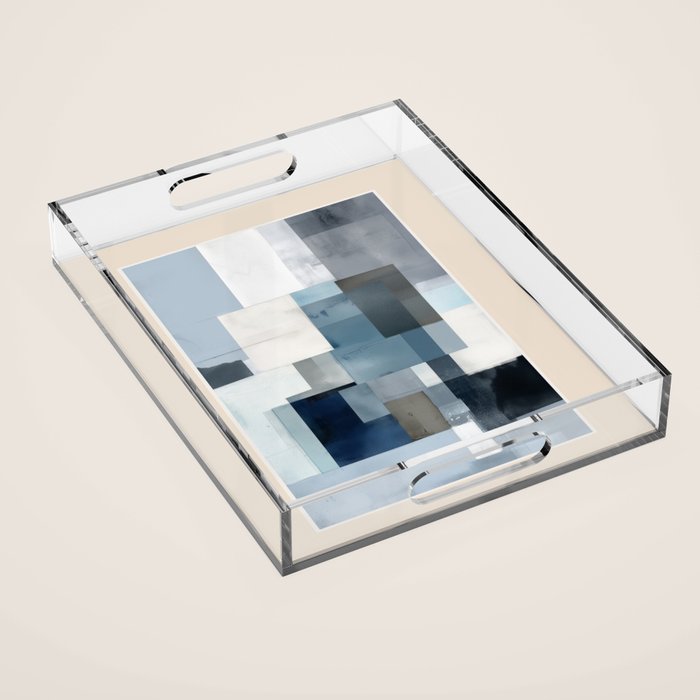 Soft Blue Forms II Acrylic Tray Gallery Image 1