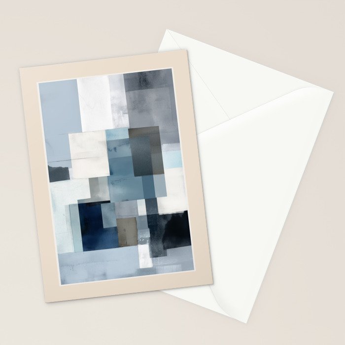 Soft Blue Forms II Stationery Card Gallery Image 2