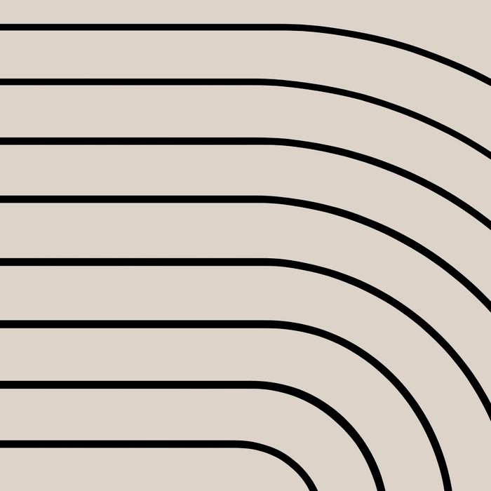 Minimal Arch LVII Vintage Creme and Black Modern Geometric Lines Coffee Mug Gallery Image 2