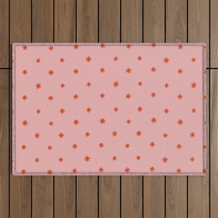 Sparkles Pink & Red Outdoor Rug Gallery Image 1