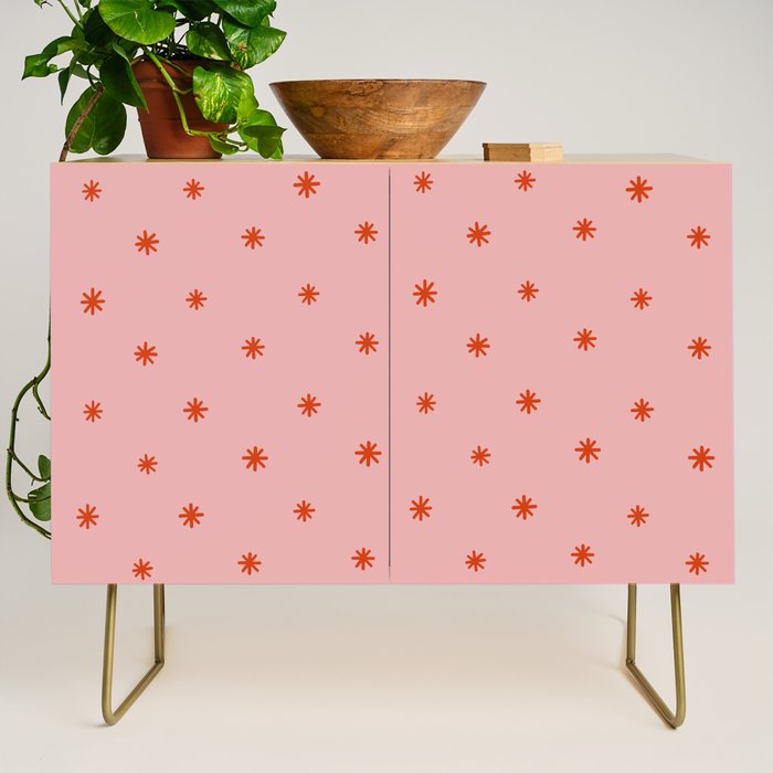 Sparkles Pink & Red Credenza Gallery Image 1