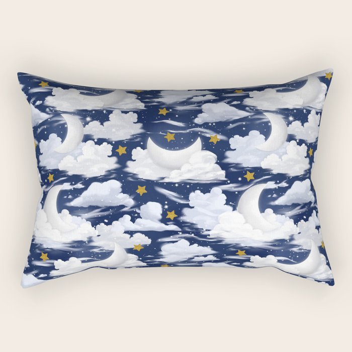 Magical Moon and Stars Rectangular Pillow Gallery Image 2