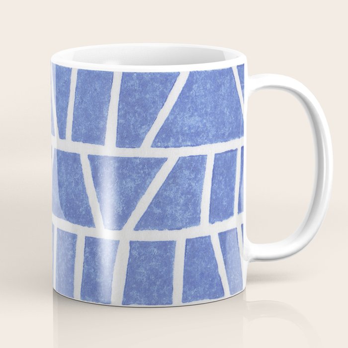 Linocut Vase #5 Coffee Mug Gallery Image 1