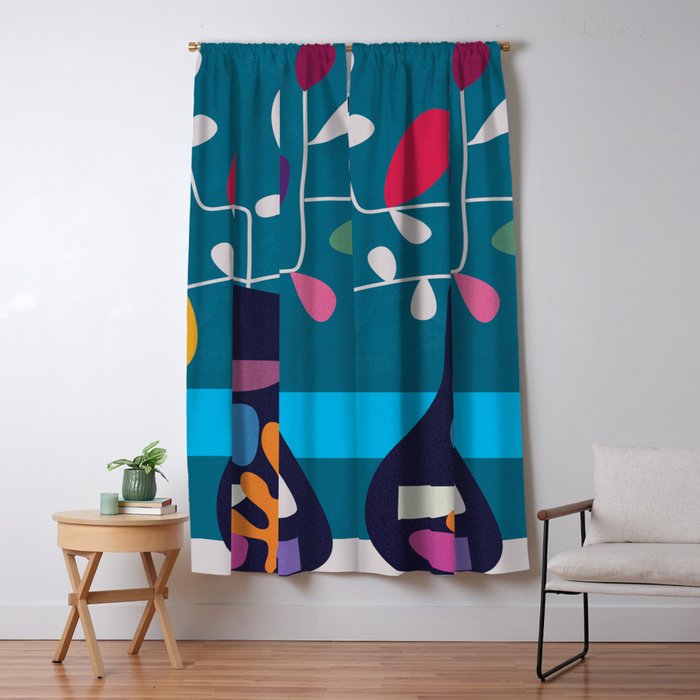 Vase of Vibrance 1 Window Curtain Gallery Image 1