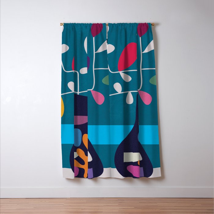 Vase of Vibrance 1 Window Curtain Gallery Image 3