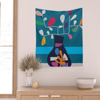 Vase of Vibrance 1 Wall Tapestry Gallery Image 2