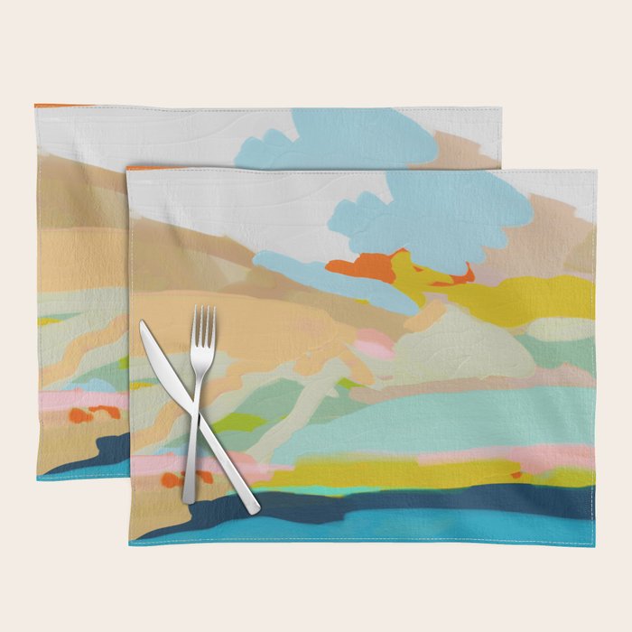 abstract summer landscape Placemat Gallery Image 1
