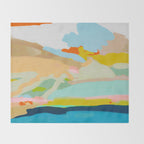 abstract summer landscape Throw Blanket Gallery Image 2