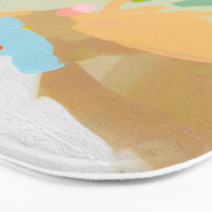 abstract summer landscape Bath Mat Gallery Image 3