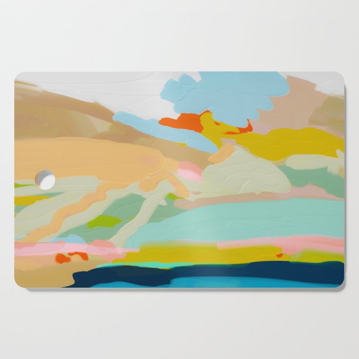 abstract summer landscape Cutting Board Gallery Image 1