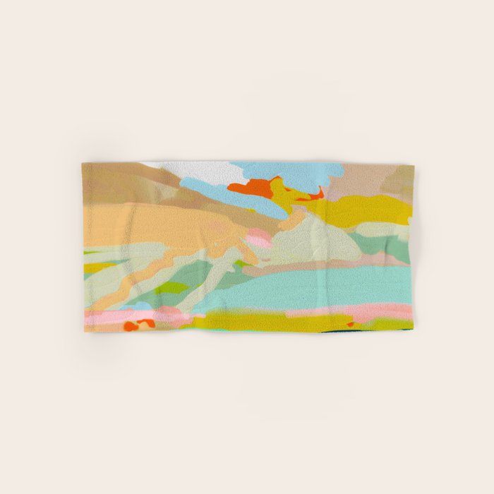 abstract summer landscape Bath Towel Gallery Image 1