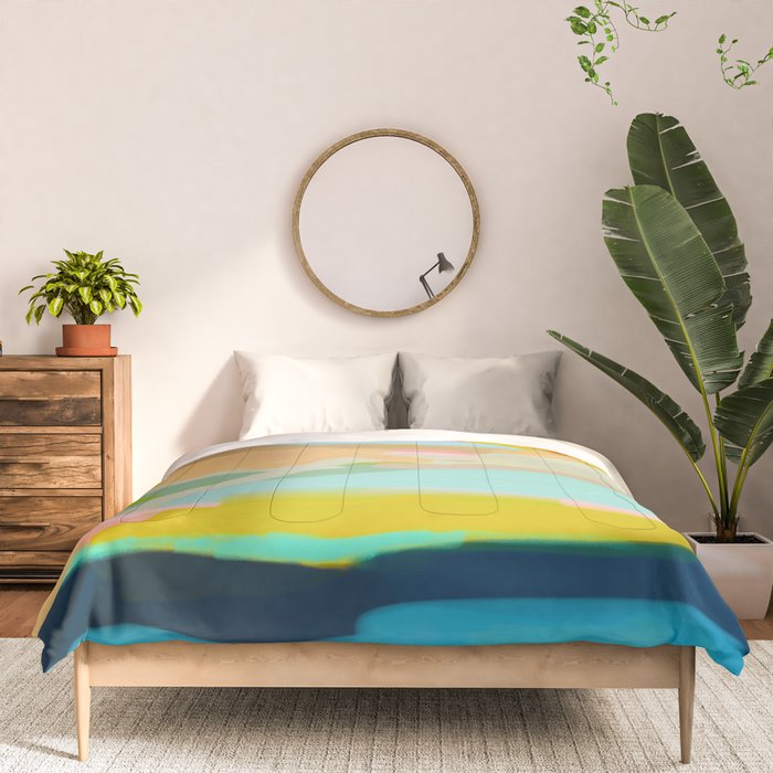 abstract summer landscape Comforter Gallery Image 3