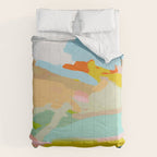 abstract summer landscape Comforter Gallery Image 6