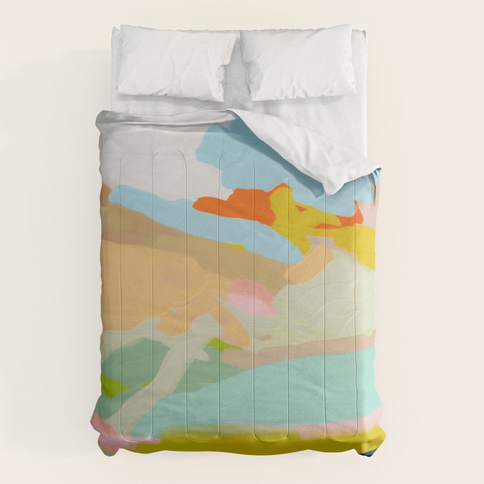 abstract summer landscape Comforter Gallery Image 6