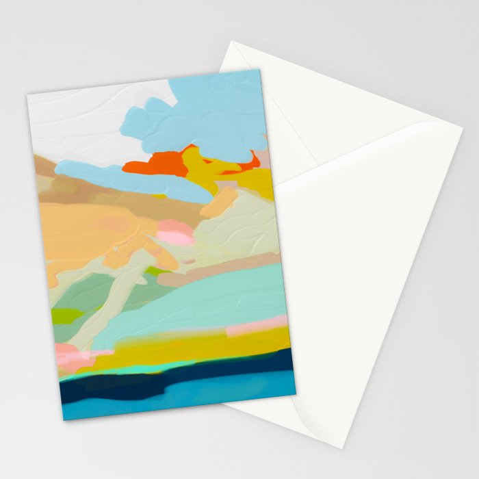 abstract summer landscape Stationery Card Gallery Image 2