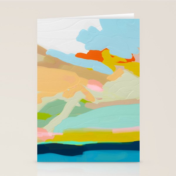 abstract summer landscape Stationery Card Gallery Image 1