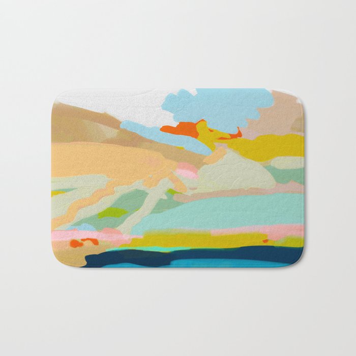 abstract summer landscape Bath Mat Gallery Image 1