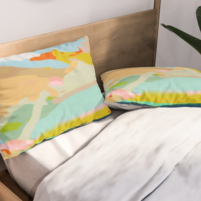 abstract summer landscape Pillow Sham Gallery Image 2