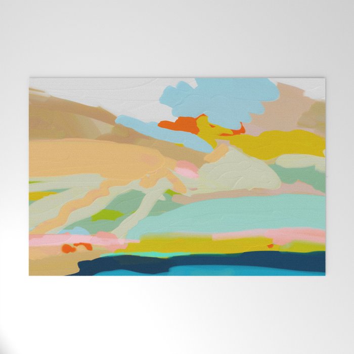 abstract summer landscape Welcome Mat Gallery Image 1