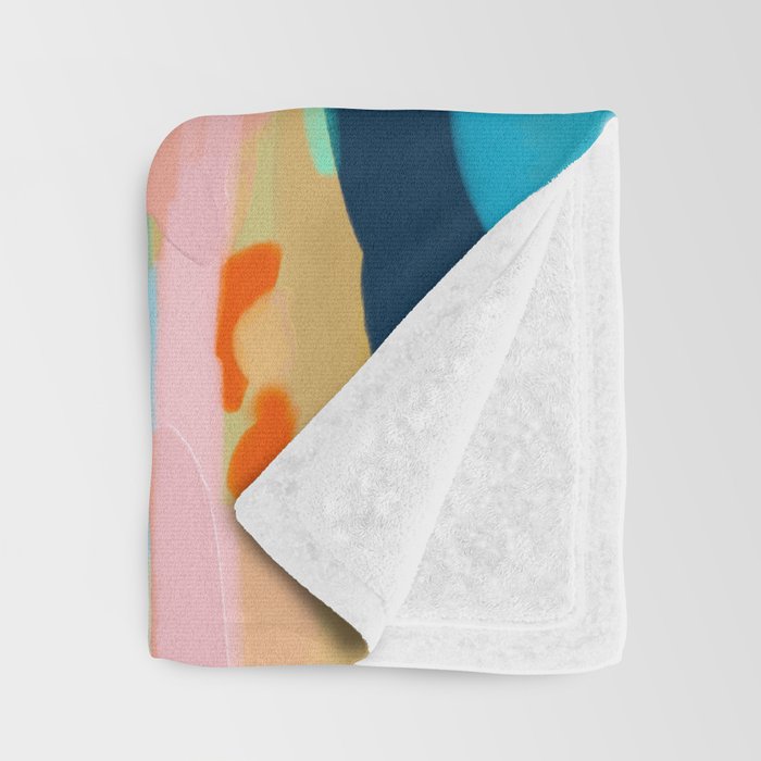 abstract summer landscape Throw Blanket Gallery Image 3