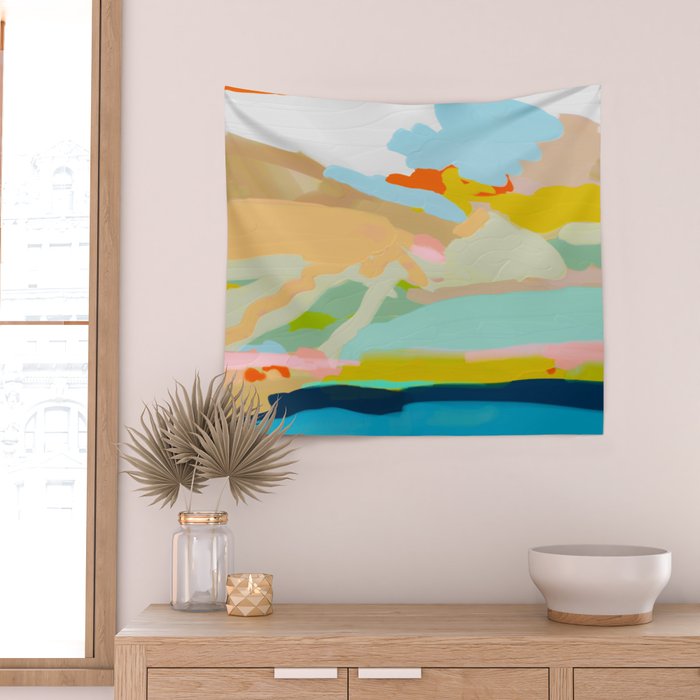 abstract summer landscape Wall Tapestry Gallery Image 2