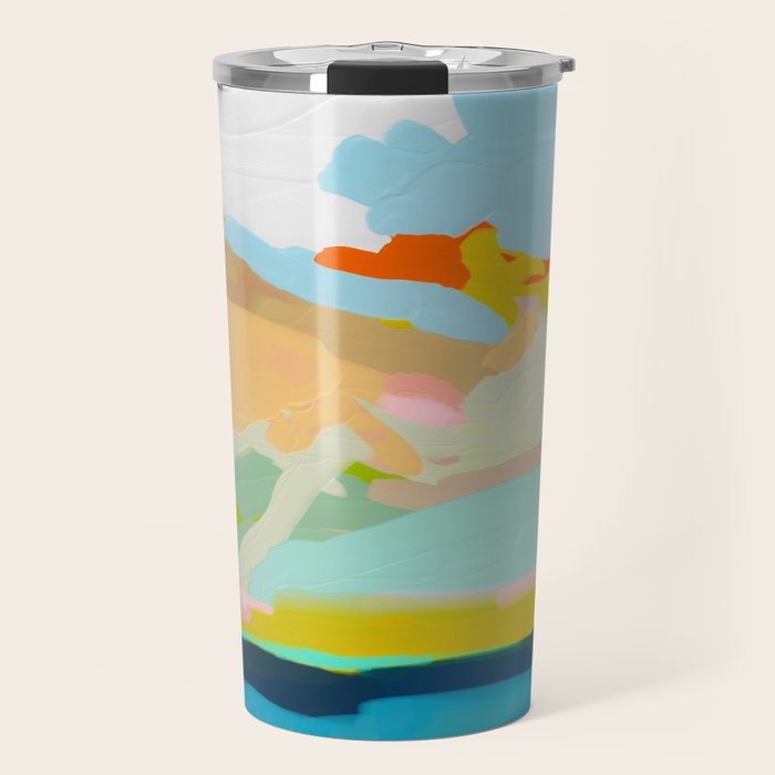 abstract summer landscape Travel Mug Gallery Image 1