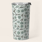 Tipsy Daisies on Celadon  Travel Mug Gallery Image 2