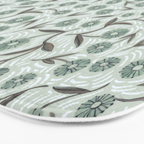 Tipsy Daisies on Celadon  Bath Mat Gallery Image 3