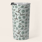 Tipsy Daisies on Celadon  Travel Mug Gallery Image 3