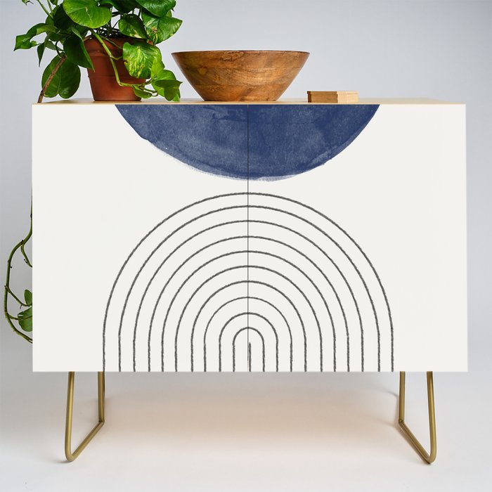 Blue Half Moon Arch Credenza Gallery Image 1