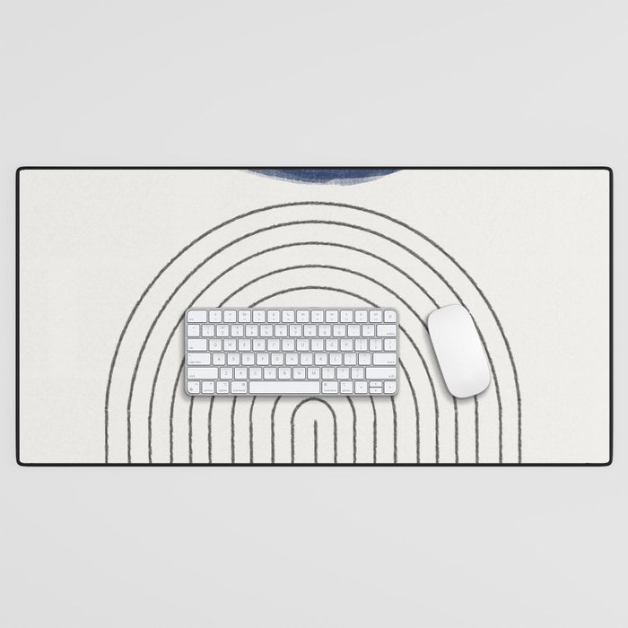 Blue Half Moon Arch Desk Mat Gallery Image 1
