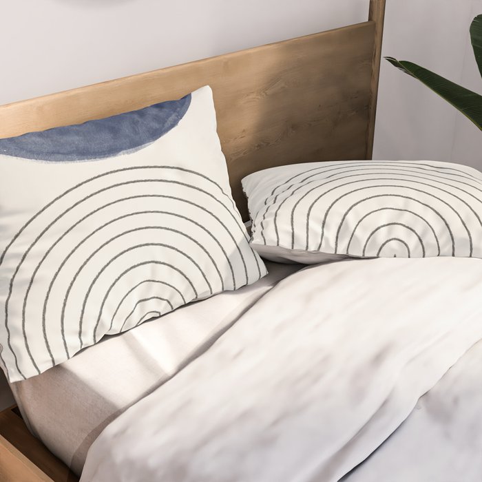 Blue Half Moon Arch Pillow Sham Gallery Image 2