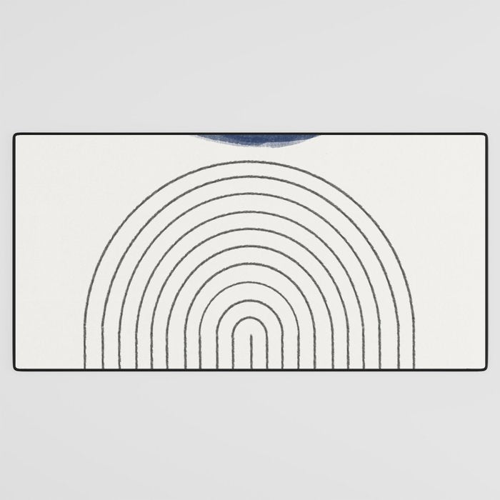 Blue Half Moon Arch Desk Mat Gallery Image 3