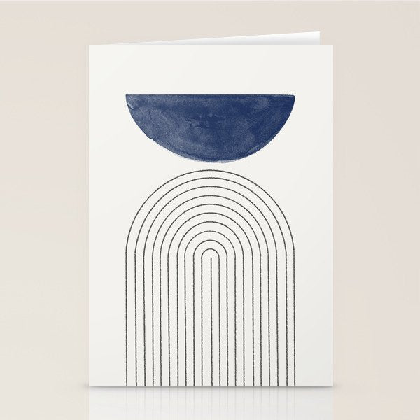 Blue Half Moon Arch Stationery Card Gallery Image 2