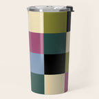 Bold Colorful Checks Pattern - Large I Travel Mug Gallery Image 2